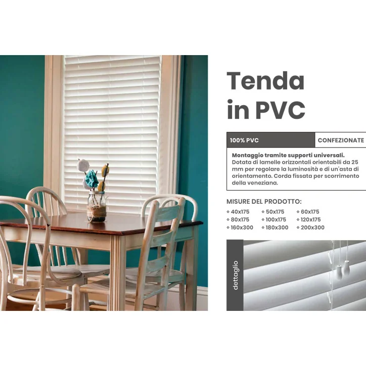 Tenda in pvc Veneziane parasole oscurante per finestre e porte