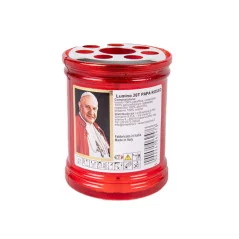 Lumino 20T di paraffina a pasta bianca e stoppino in cotone Dimensione: Ø 6,5 cm - h. 8 cm cerato