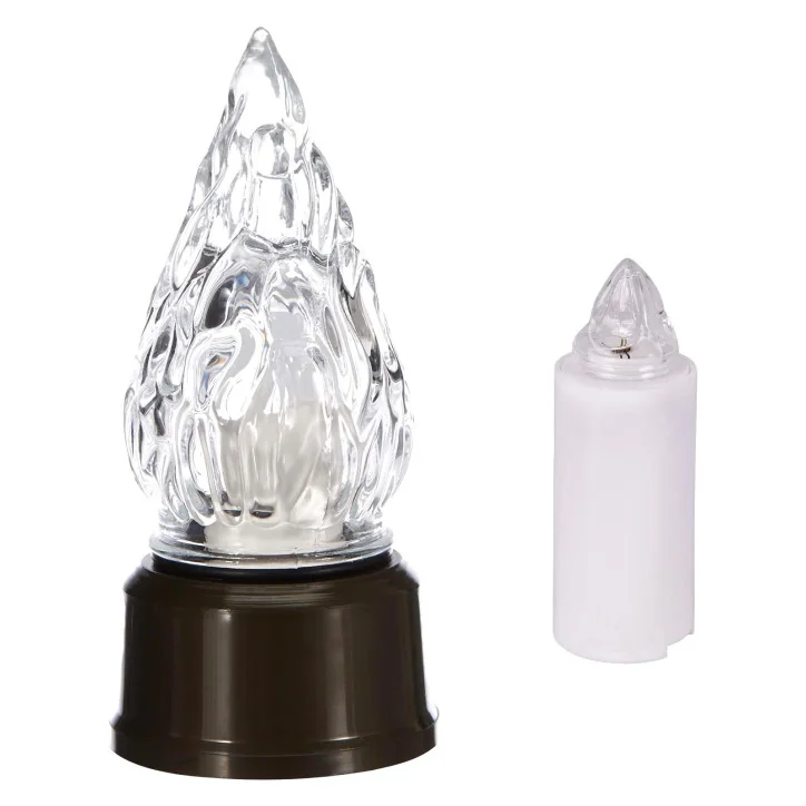 Lumino Elettrico a Led Stilo Pacis, Durata 365 Giorni, Bianco con Luce Intermittente, 9.5xø3 cm
