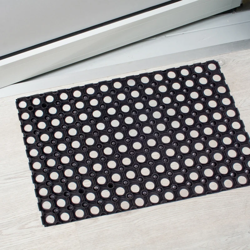 Zerbino Ingresso Esterno Antiscivolo e Impermeabile in Gomma 100% - Tappeto ingresso esterno 1.6cm di spesso