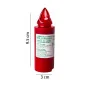 Lumino Elettrico a Led Stilo Pacis, Durata 365 Giorni, Rosso con Luce Intermittente, 9.5xø3 cm