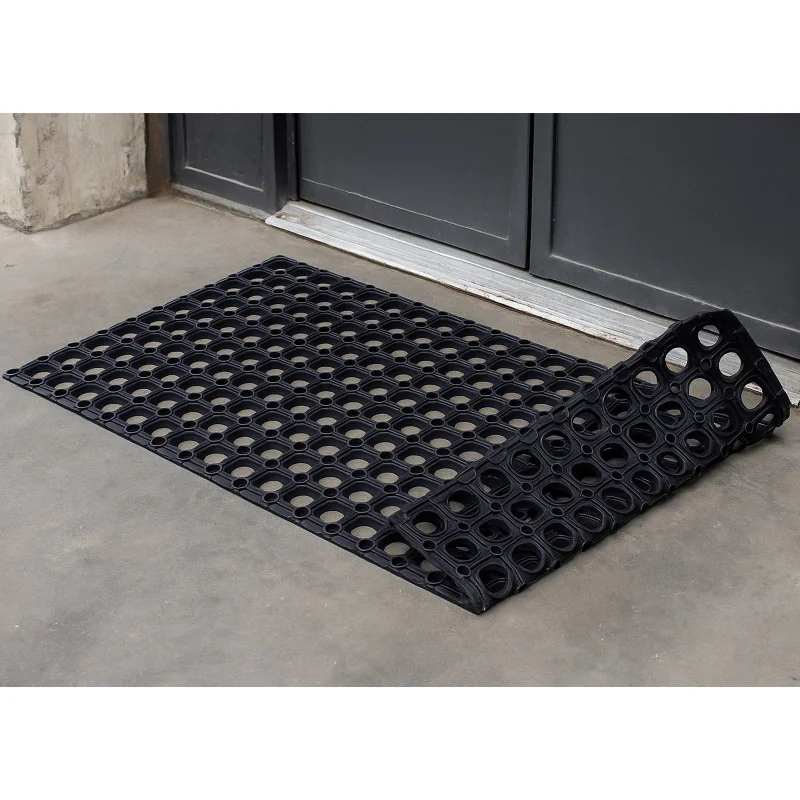 Zerbino Ingresso Esterno Antiscivolo e Impermeabile in Gomma 100% - Tappeto ingresso esterno 1.6cm di spesso
