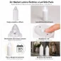 Lumino Elettrico a Led Stilo Pacis, Durata 365 Giorni, Bianco con Luce Intermittente, 9.5xø3 cm