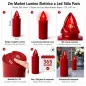 Lumino Elettrico a Led Stilo Pacis, Durata 365 Giorni, Rosso con Luce Intermittente, 9.5xø3 cm